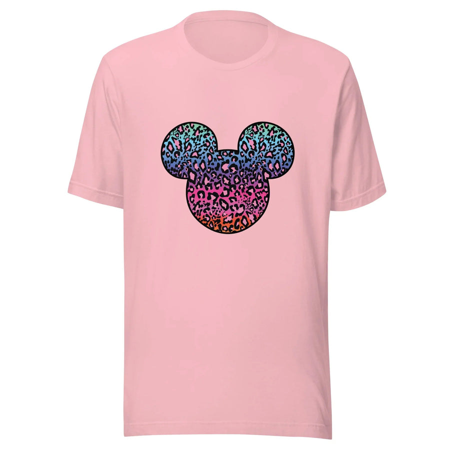 Colorful Leopard Disney Print Mickey Head t-shirt product image 1