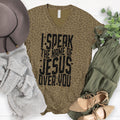 I Speak The Name Of Jesus V-Neck product image 1