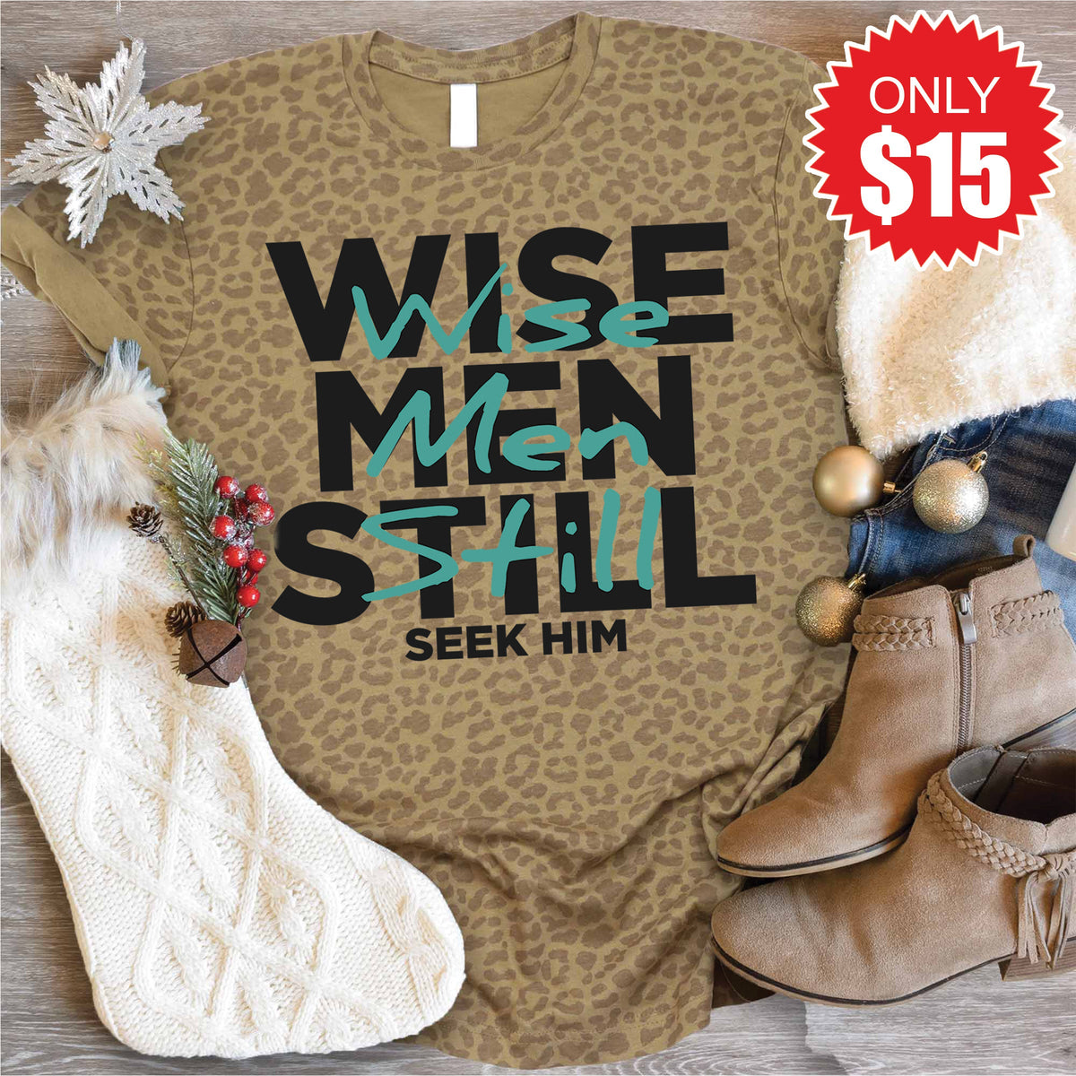 Wise Men Tee - Brown Leopard - 15 product image 1