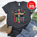 Be the Light Cross Tee - Heather Charcoal - 15 product image 1