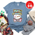 Happy Snowman Tee - Heather Slate - 15 product image 1