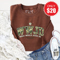 WWJD Sweatshirt - Heather Brown - 20 product image 1
