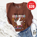 Off To Praise The Lord Sweatshirt - Heather Brown - 20 product image 1
