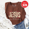 Jesus Sweatshirt - Heather Brown - 20 product image 1
