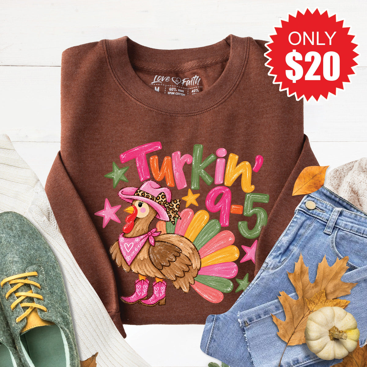Turkin Sweatshirt - Heather Brown - 20 product image 1