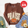 I Will Praise Him Sweatshirt - Heather Brown - 20 product image 1