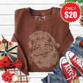 Santa Claus Sweatshirt - Heather Brown - 20 product image 1