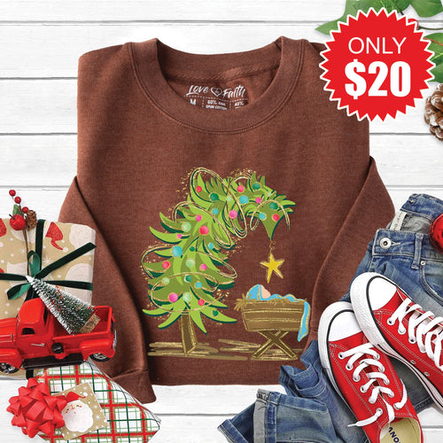 A Thrill of Hope Sweatshirt - Heather Brown - 20 product image 1