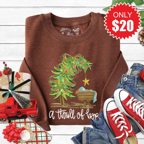 A Thrill of Hope Sweatshirt - Heather Brown - 20 product image 1