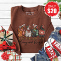 Merry and Bright Sweatshirt - Heather Brown - 20 product image 1