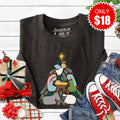 Nativity Tree Sweatshirt - Heather Charcoal - 18 product image 1