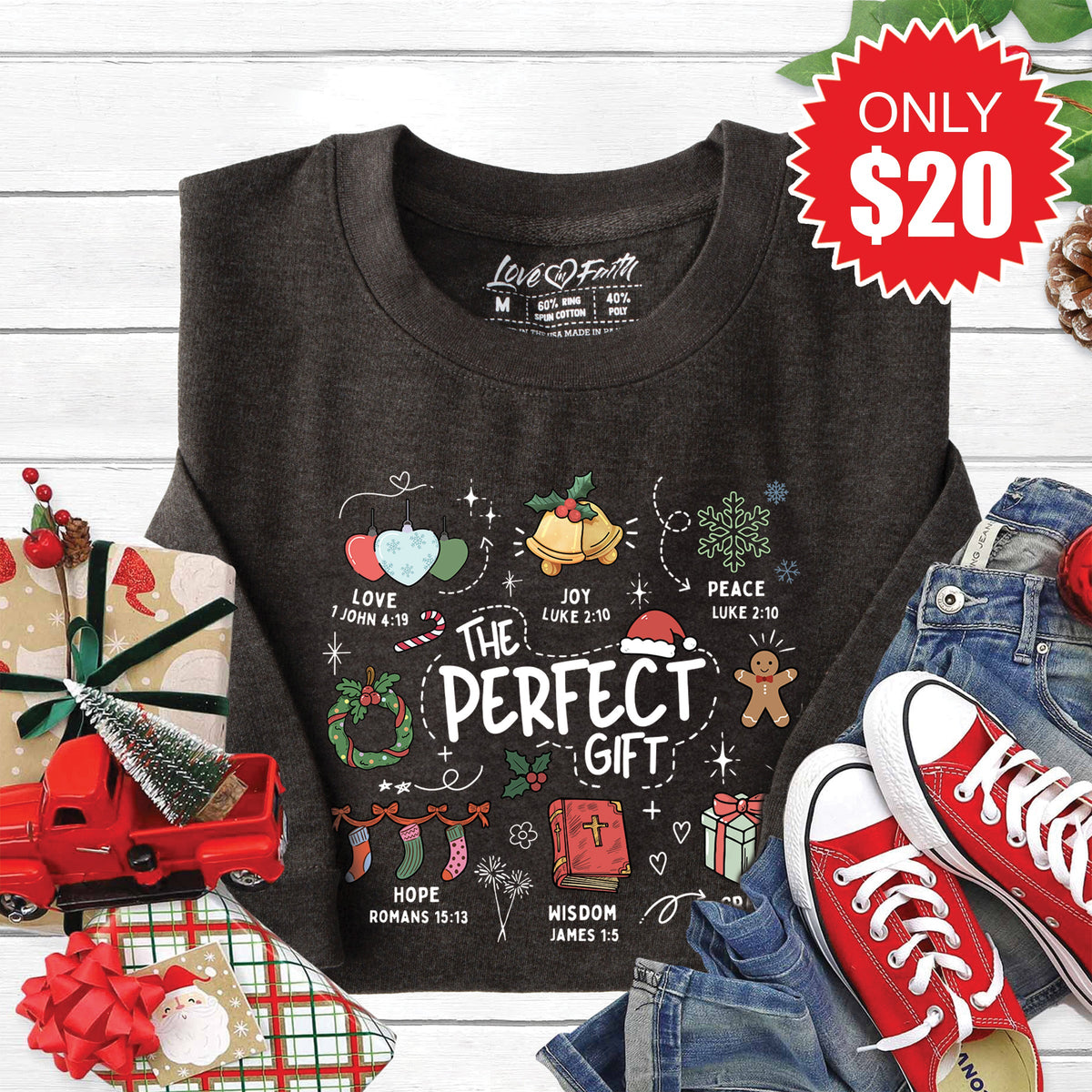 The Perfect Gift Sweatshirt - Heather Charcoal - 20 product image 1