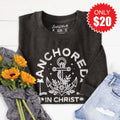Anchored In Christ Sweatshirt - Heather Charcoal - 20 product image 1