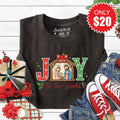 Joy To The World Sweatshirt - Heather Charcoal - 20 product image 1