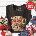 Jingle All The Way Sweatshirt - Heather Charcoal - 20 product image 1