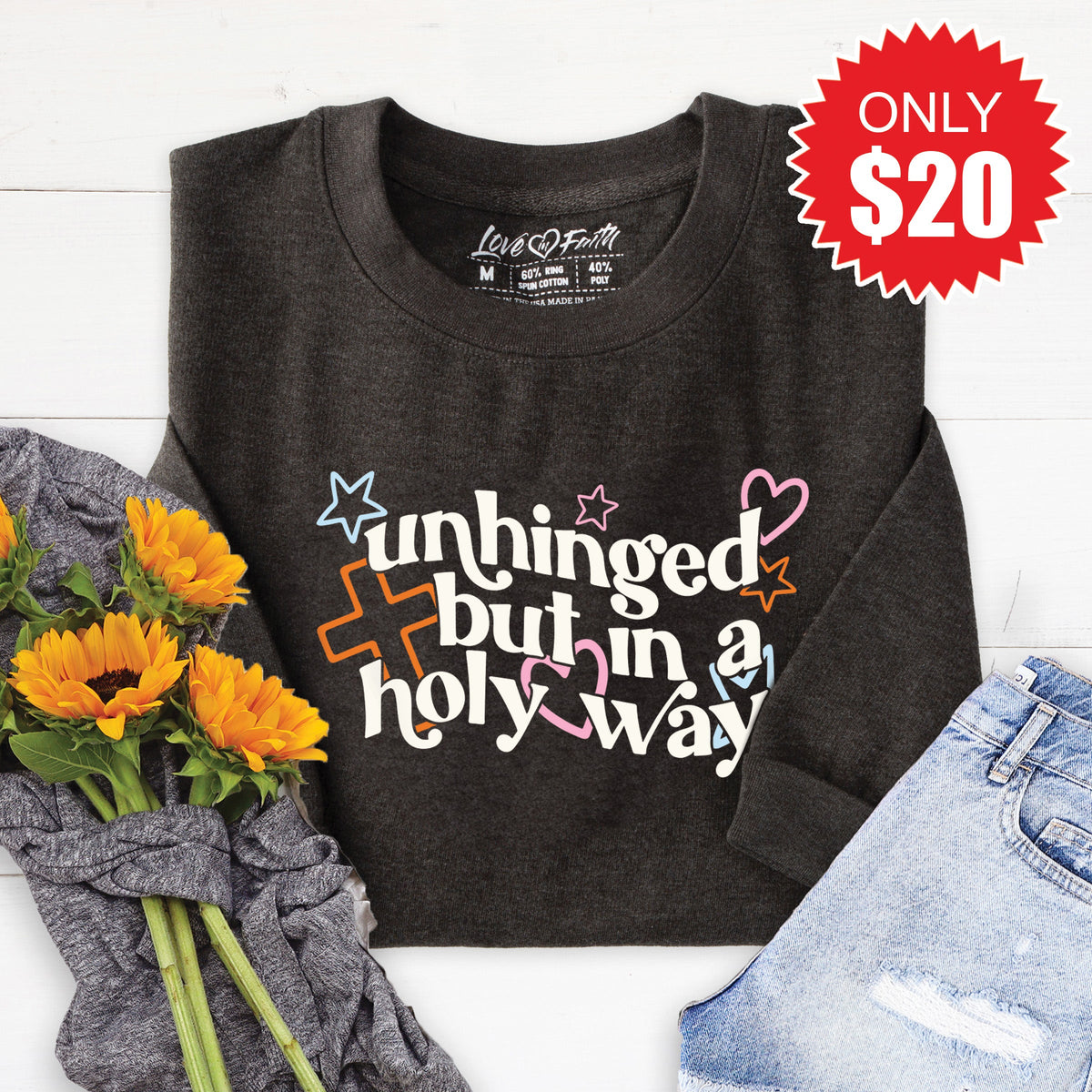 Unhinged Sweatshirt - Heather Charcoal - 20 product image 1