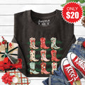 Christmas Boots Sweatshirt - Heather Charcoal - 20 product image 1