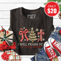 I Will Praise Him Sweatshirt - Heather Charcoal - 20 product image 1