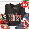 Merry Christmas Sweatshirt - Heather Charcoal - 20 product image 1