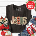 Jesus Loves You Sweatshirt - Heather Charcoal - 20 product image 1
