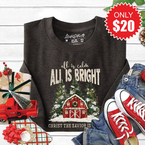 All is Calm Barn Sweatshirt - Heather Charcoal - 20 product image 1