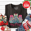 Merry and Bright Sweatshirt - Heather Charcoal - 20 product image 1