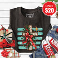 Christmas Cross Sweatshirt - Heather Charcoal - 20 product image 1