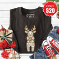 Reindeer Sweatshirt - Heather Charcoal - 20 product image 1