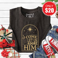 Let Us Adore Him Sweatshirt - Heather Charcoal - 20 product image 1