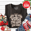Joy To The World Sweatshirt - Heather Charcoal - 20 product image 1