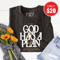 God Has A Plan Sweatshirt - Heather Charcoal - 20 product image 1
