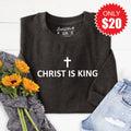 Christ Is King Sweatshirt - Heather Charcoal - 20 product image 1