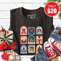 Christmas Stamps Sweatshirt - Heather Charcoal - 20 product image 1