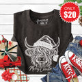 Highland Cow Sweatshirt - Heather Charcoal - 20 product image 1
