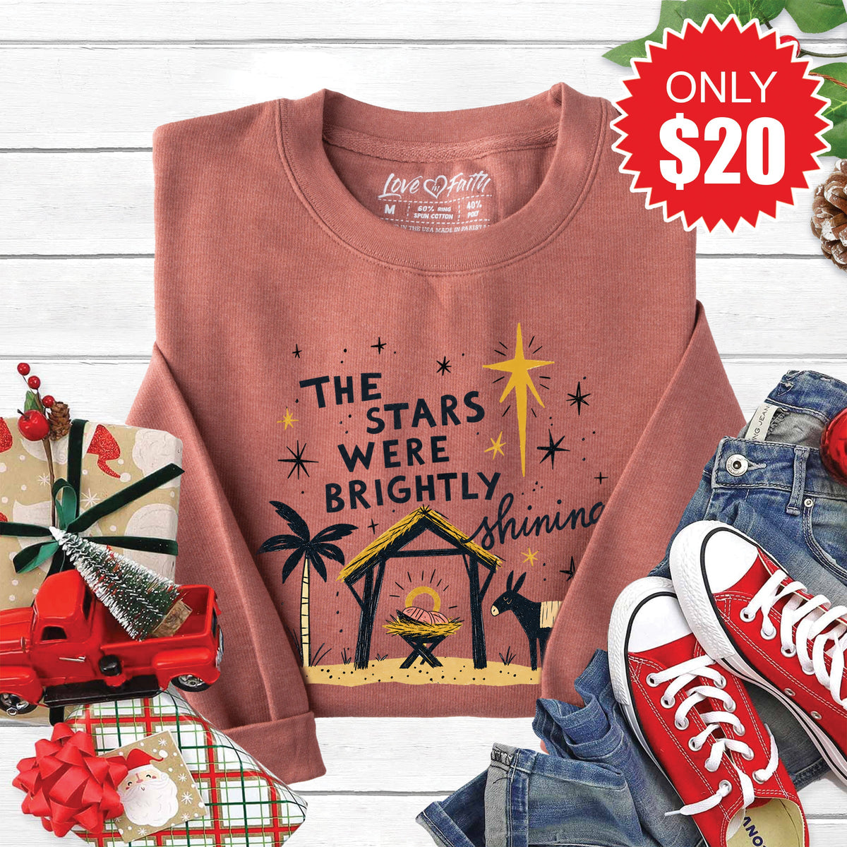 Brightly Shining Sweatshirt - Heather Chestnut - 20 product image 1
