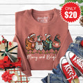 Merry and Bright Sweatshirt - Heather Chestnut - 20 product image 1