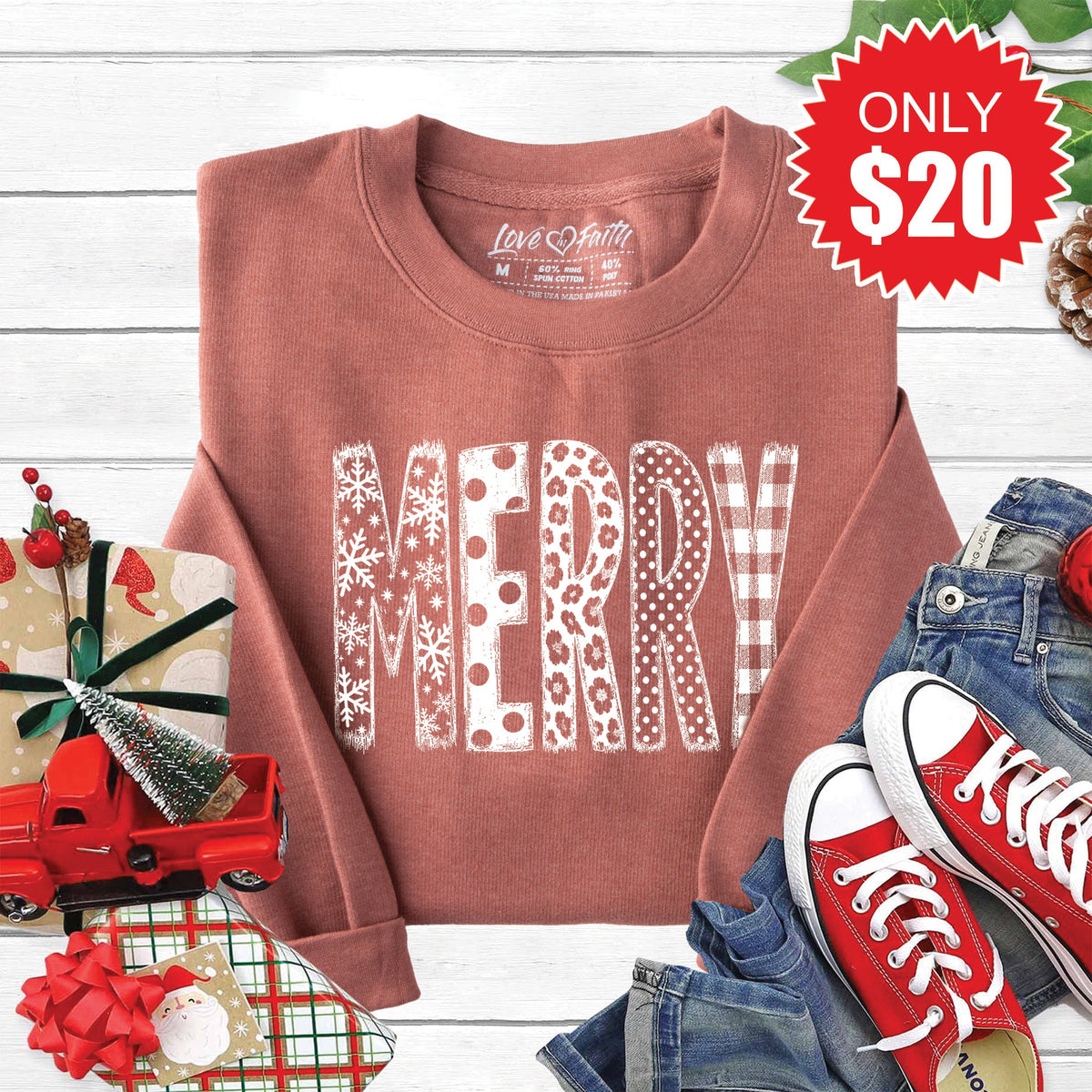 Merry Sweatshirt - Heather Chestnut - 20 product image 1