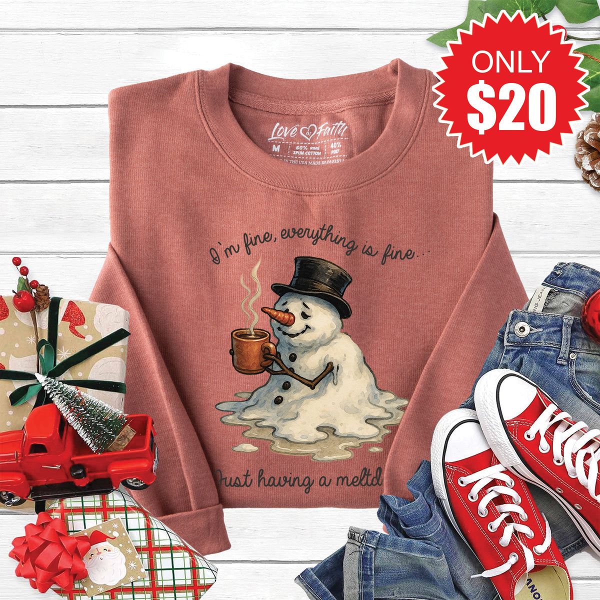 Having a Meltdown Sweatshirt - Heather Chestnut - 20 product image 1