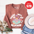 There Will Be Joy Sweatshirt - Heather Chestnut - 20 product image 1