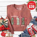 Merry Christmas Sweatshirt - Heather Chestnut - 20 product image 1