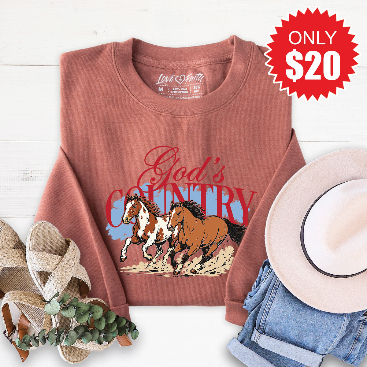 God's Country Sweatshirt - Heather Chestnut - 20 product image 1