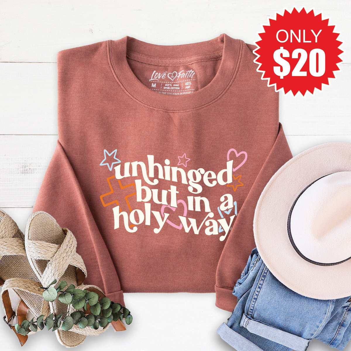 Unhinged Sweatshirt - Heather Chestnut - 20 product image 1
