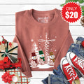 Faith Hope Love Snowmen Sweatshirt - Heather Chestnut - 20 product image 1