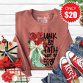 Walk By Faith Sweatshirt - Heather Chestnut - 20 product image 1