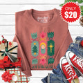Joy to the World Candy Sweatshirt - Heather Chestnut - 20 product image 1