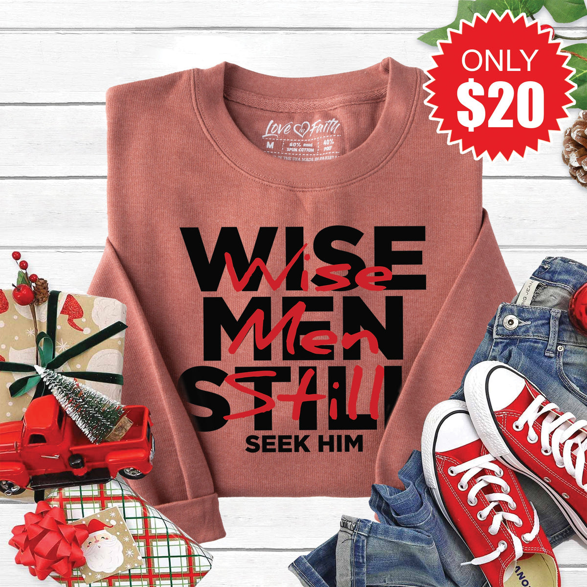 Wise Men Sweatshirt - Heather Chestnut - 20 product image 1