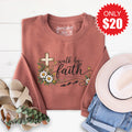 Walk By Faith Sweatshirt - Heather Chestnut - 20 product image 1