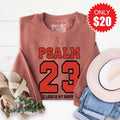 Psalm 23 Sweatshirt - Heather Chestnut - 20 product image 1