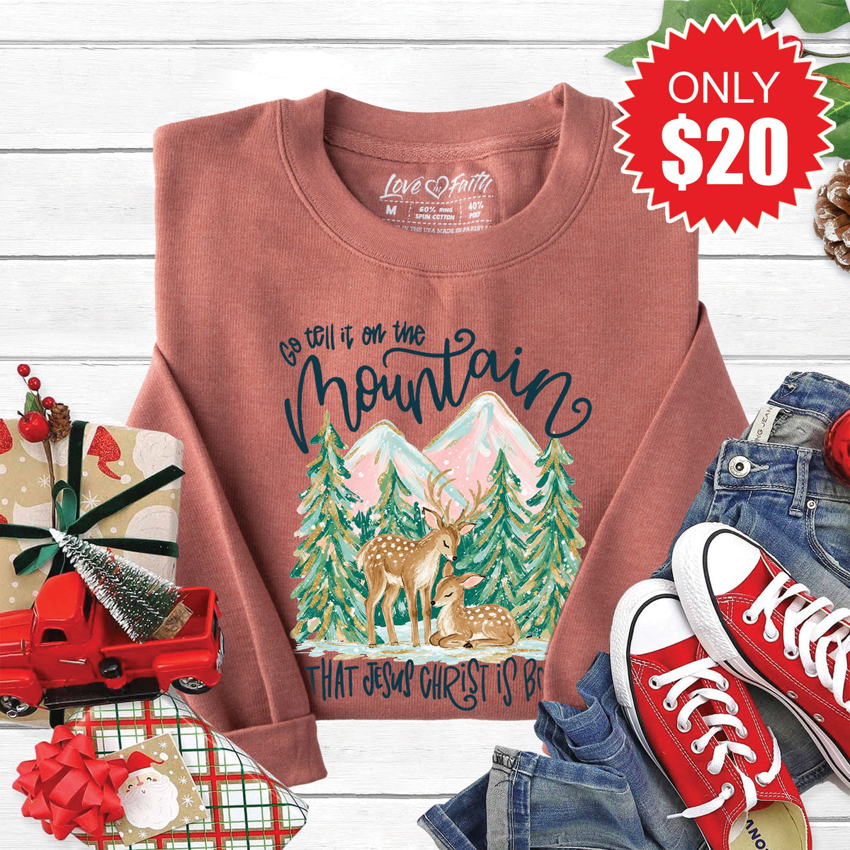 Go Tell It Sweatshirt - Heather Chestnut - 20 product image 1