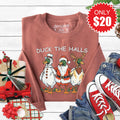 Duck The Halls Sweatshirt - Heather Chestnut - 20 product image 1